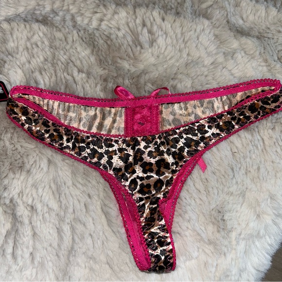 NWT Natine Intimates Leopard Thong Underwear - Picture 4 of 5